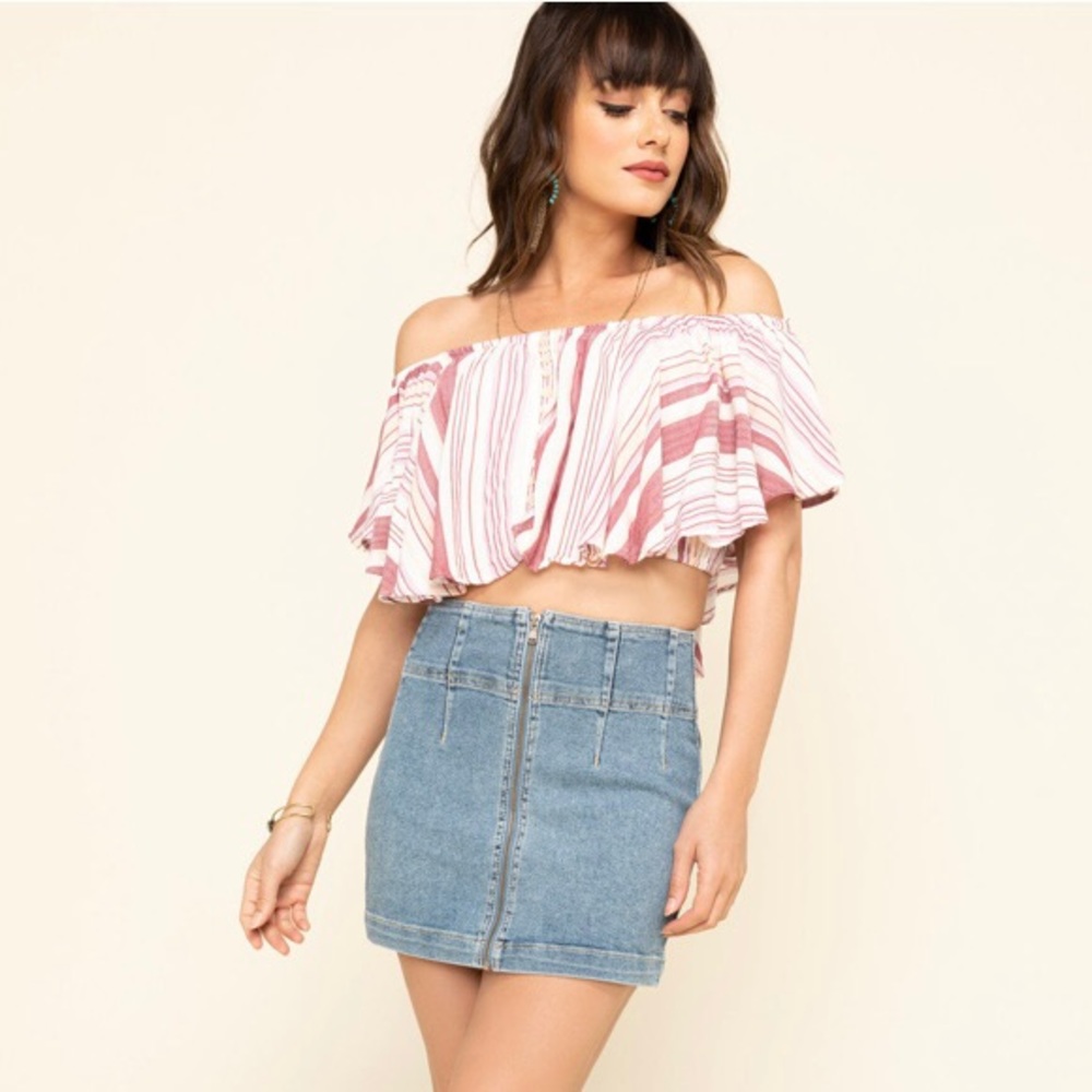 Free People mini skirt!